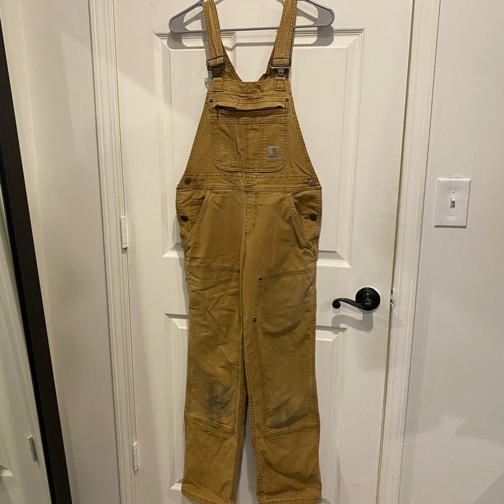 Women’s Canvas Work Carhartt Brown Overalls
